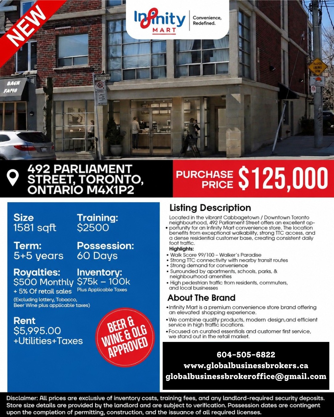 Infinity Mart C Store for sale in Ontario